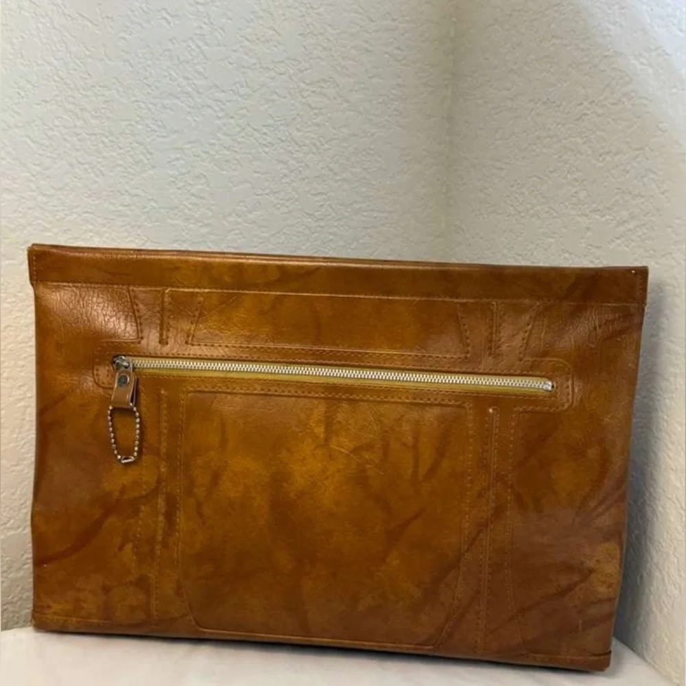 Vintage 1970’s American Tourister Extra Large Brown Clutch Document Laptop Bag